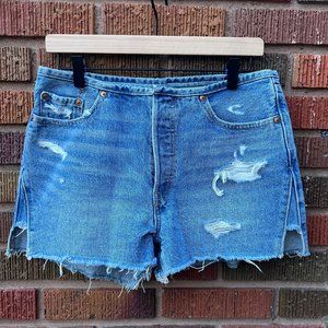 Levi's 501 Mini Waist Denim Jean Shorts Size 29